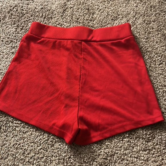 red shorts from shein (angel written on top) - Picture 2 of 2